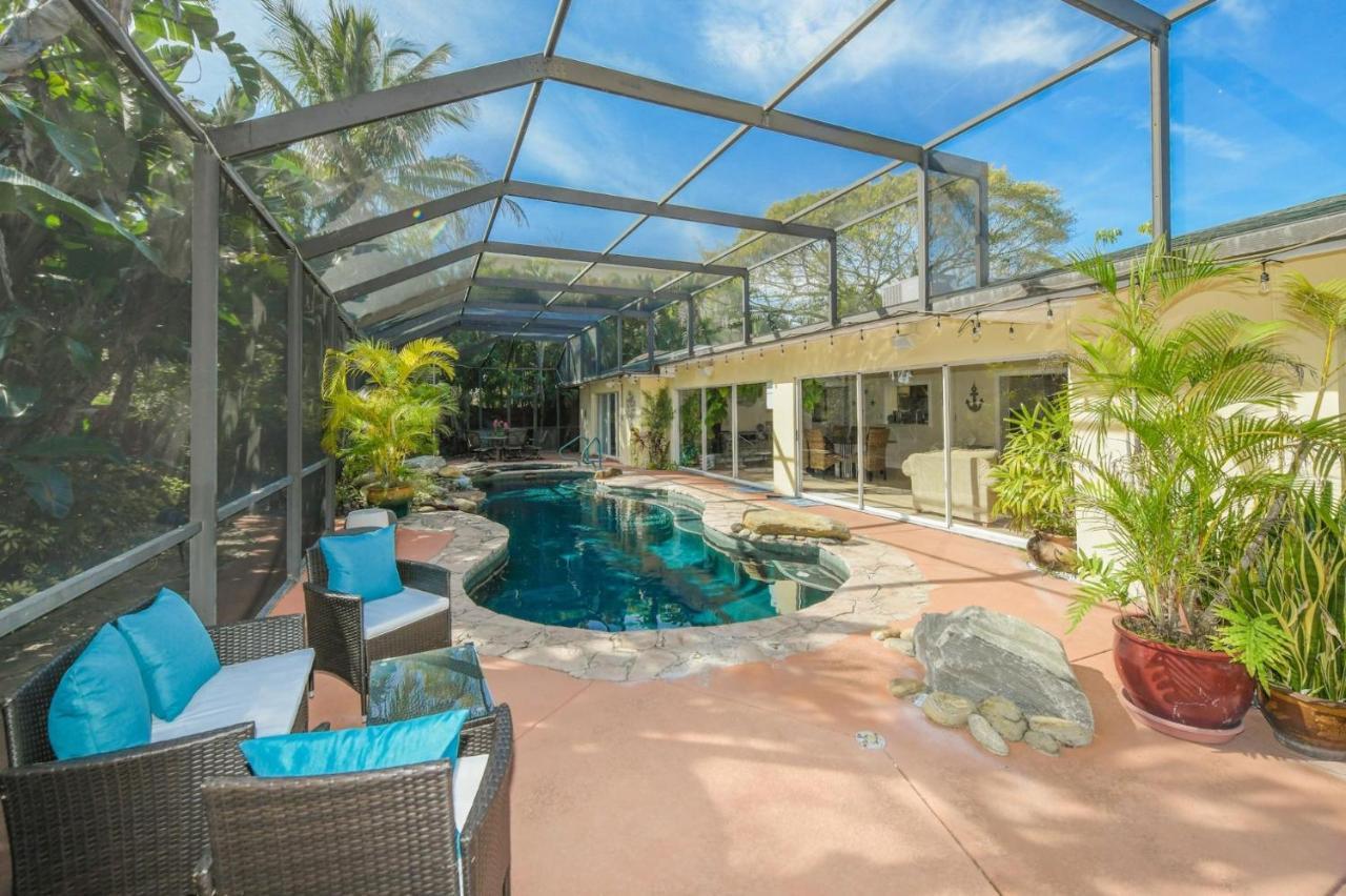 Island Time - Home Wenclosed Lagoon Style Pool Spa Walk To Beach Bikes Holmes Beach Exterior photo